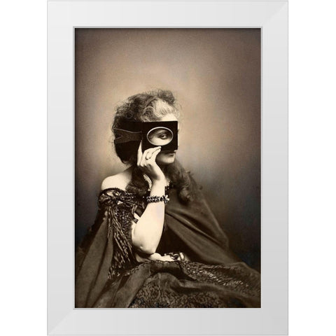 Scherzo di Follia-1863-1866 White Modern Wood Framed Art Print by Pierson, Pierre-Louis