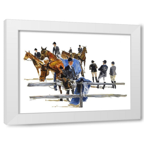 Hampton Classic White Modern Wood Framed Art Print by Paraskevas, Michael
