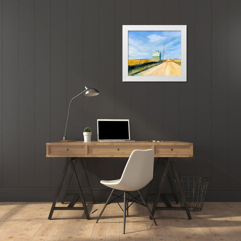 Open Road White Modern Wood Framed Art Print by Paraskevas, Michael