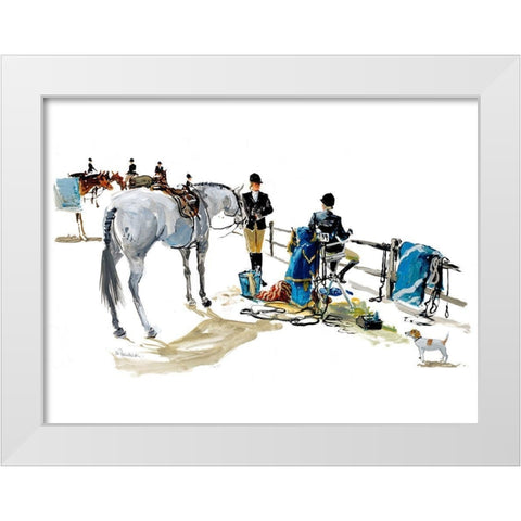 Sunday Show White Modern Wood Framed Art Print by Paraskevas, Michael