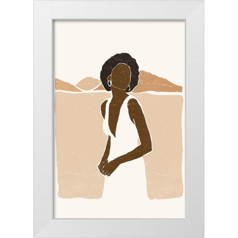 Boho Landscape II White Modern Wood Framed Art Print by Pont, Yuyu