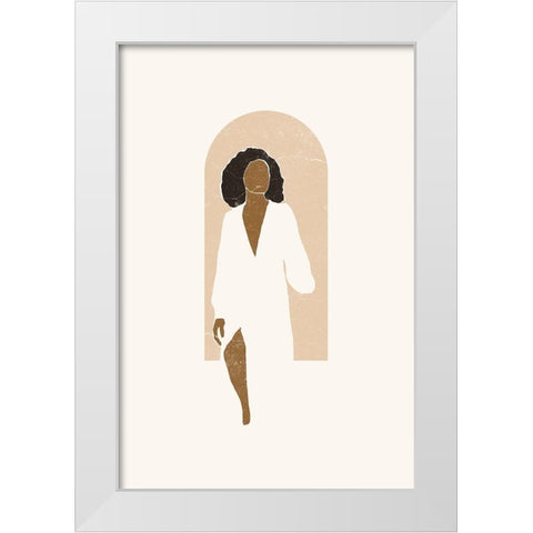 Boho Pink Window I White Modern Wood Framed Art Print by Pont, Yuyu