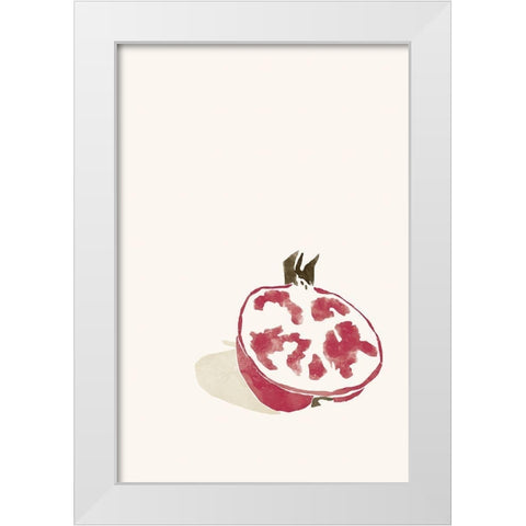 Tropical Grenade White Modern Wood Framed Art Print by Pont, Yuyu