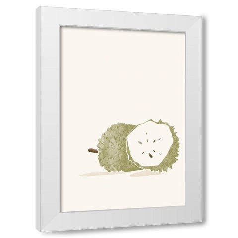Tropical Soursop White Modern Wood Framed Art Print by Pont, Yuyu