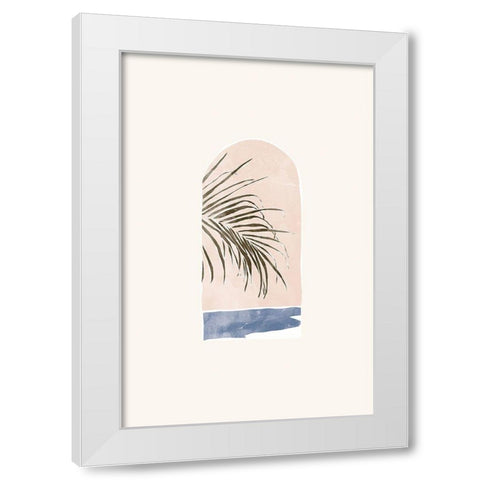 Tropical Window Landscape 02 White Modern Wood Framed Art Print by Pont, Yuyu