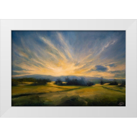 Maine Morning White Modern Wood Framed Art Print by Parent, Joanne
