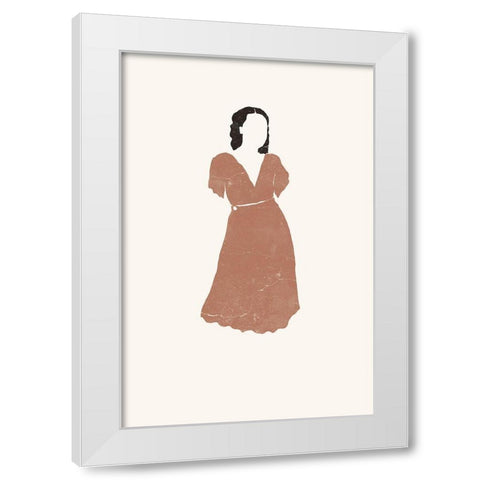 Sienna Summer No. 2 White Modern Wood Framed Art Print by Pont, Yuyu