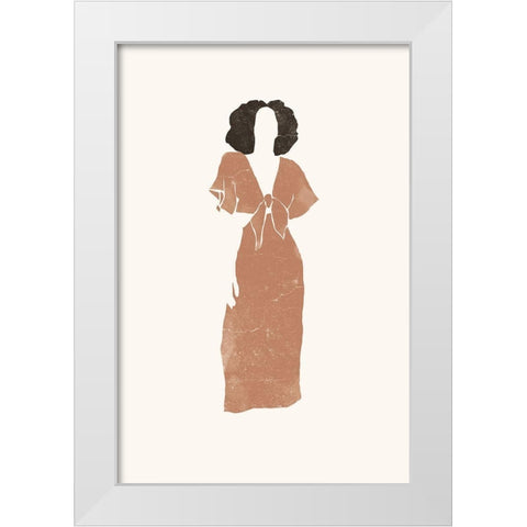 Sienna Summer No. 3 White Modern Wood Framed Art Print by Pont, Yuyu