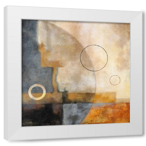 Deja Vu White Modern Wood Framed Art Print by Porter, Glenys
