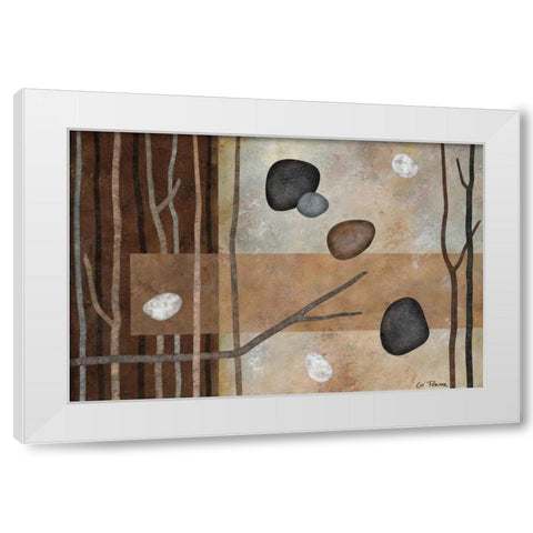 Sticks and Stones IV White Modern Wood Framed Art Print by Porter, Glenys