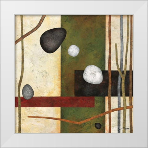 Sticks and Stones VIII White Modern Wood Framed Art Print by Porter, Glenys