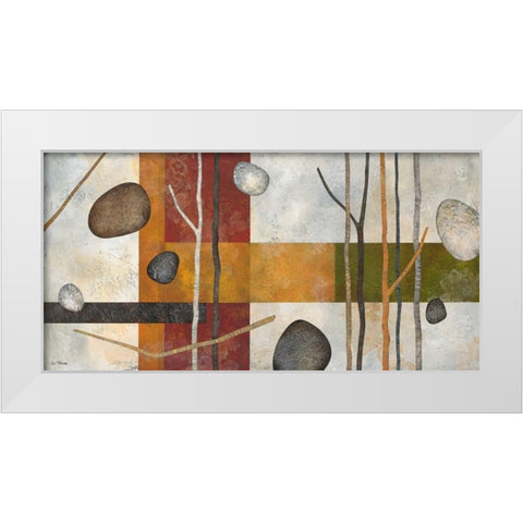 Sticks and Stones IX White Modern Wood Framed Art Print by Porter, Glenys