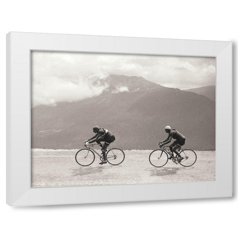 Coppi Bartali, 1949 White Modern Wood Framed Art Print by E Sports Presse