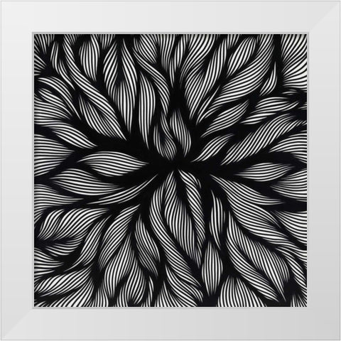Consciousness White Modern Wood Framed Art Print by Phelps, Nathan Richard