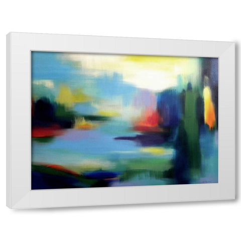 Color from Every View White Modern Wood Framed Art Print by Posillico, Leo