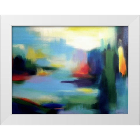 Color from Every View White Modern Wood Framed Art Print by Posillico, Leo