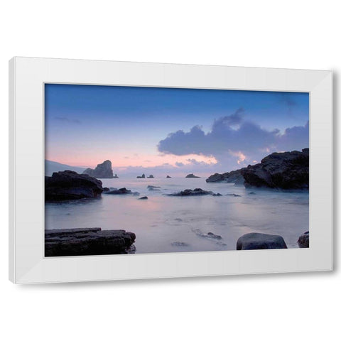 Cliffs White Modern Wood Framed Art Print by PhotoINC Studio