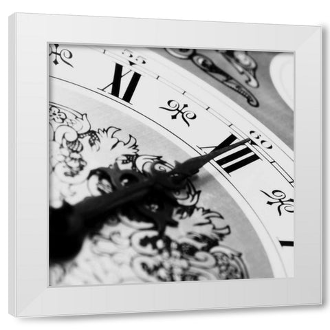 Clockwork 1 White Modern Wood Framed Art Print by PhotoINC Studio