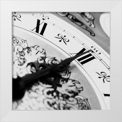 Clockwork 1 White Modern Wood Framed Art Print by PhotoINC Studio