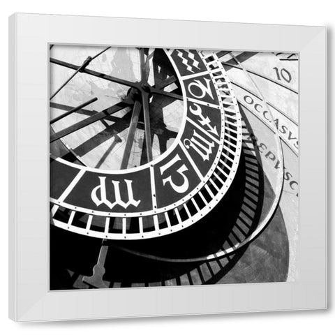 Clockwork 5 White Modern Wood Framed Art Print by PhotoINC Studio