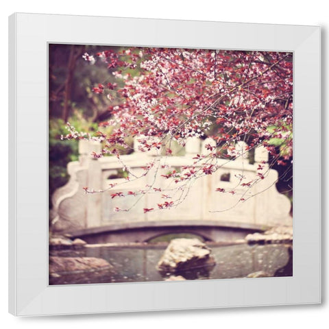 Blush White Modern Wood Framed Art Print by Price, Melanie Alexandra