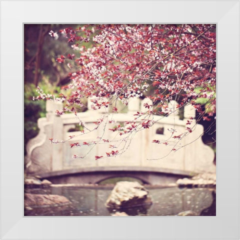 Blush White Modern Wood Framed Art Print by Price, Melanie Alexandra