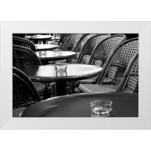 Cafe Noir White Modern Wood Framed Art Print by Price, Melanie Alexandra