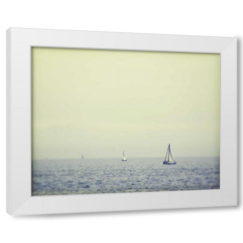 Perpetual White Modern Wood Framed Art Print by Price, Melanie Alexandra
