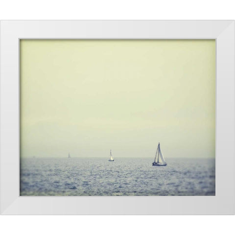 Perpetual White Modern Wood Framed Art Print by Price, Melanie Alexandra