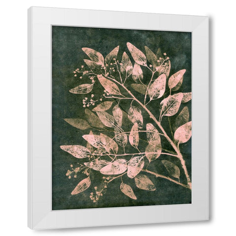 Eucalyptus 1 Moss Blush White Modern Wood Framed Art Print by Folcarelli, Pernille