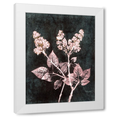 Lilac 1 Blush Dark Green White Modern Wood Framed Art Print by Folcarelli, Pernille