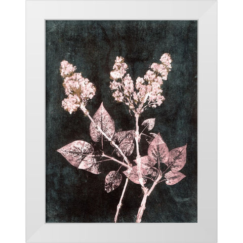 Lilac 1 Blush Dark Green White Modern Wood Framed Art Print by Folcarelli, Pernille