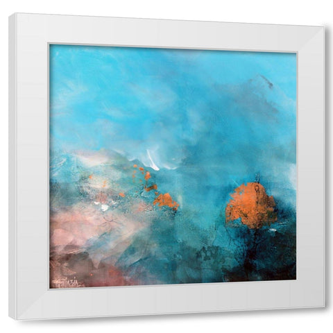 Silence is Golden White Modern Wood Framed Art Print by Quinzin, Marianne