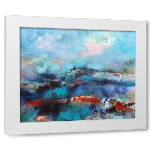 The Coast White Modern Wood Framed Art Print by Quinzin, Marianne
