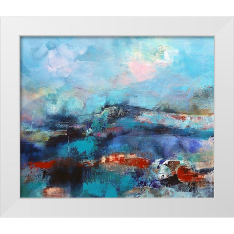 The Coast White Modern Wood Framed Art Print by Quinzin, Marianne