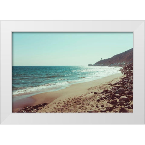 Santa Monica Beach Vibes No. 1 White Modern Wood Framed Art Print by Quintero, Sonja