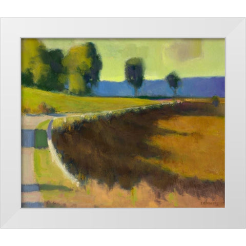 Late Afternoon at The Pyrenees White Modern Wood Framed Art Print by Roberts, Ian