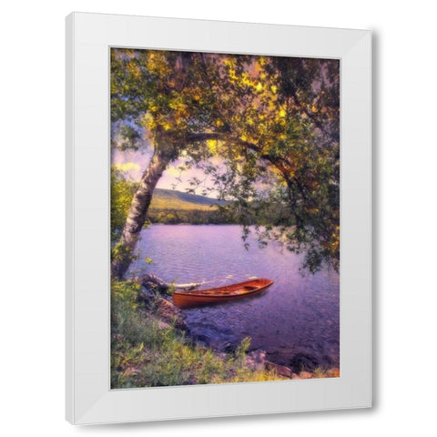 Summer Days White Modern Wood Framed Art Print by Rivera, John