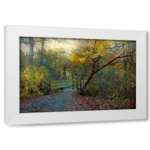 Good Morning White Modern Wood Framed Art Print by Rivera, John