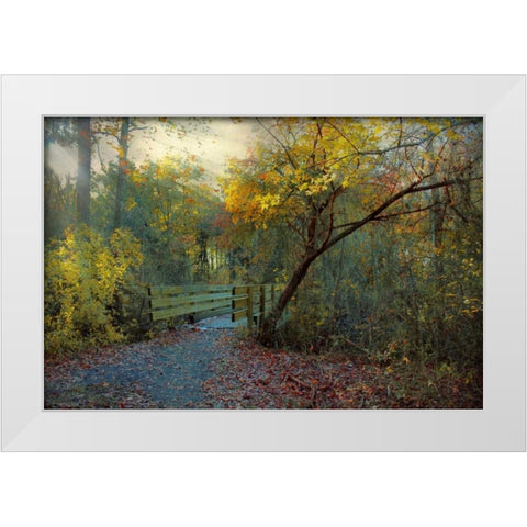Good Morning White Modern Wood Framed Art Print by Rivera, John