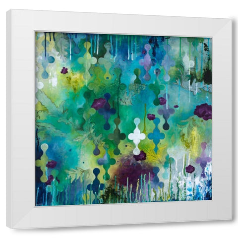 Seafoam Storm Two White Modern Wood Framed Art Print by Robinson, Heather Noel