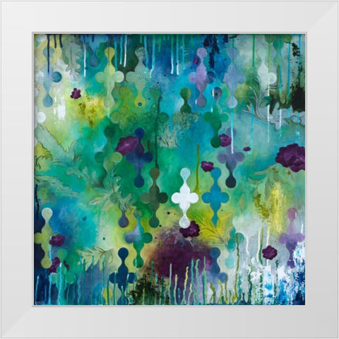 Seafoam Storm Two White Modern Wood Framed Art Print by Robinson, Heather Noel