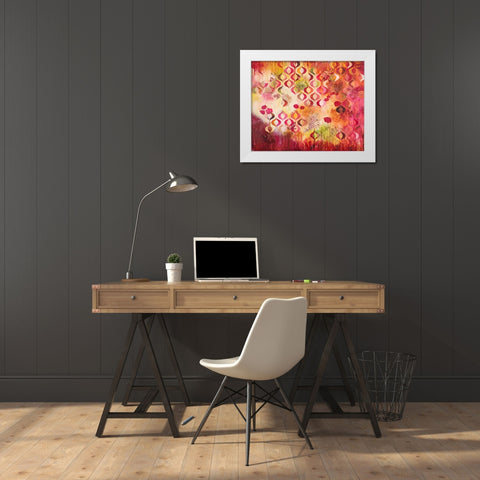 This Kind of Romance White Modern Wood Framed Art Print by Robinson, Heather Noel
