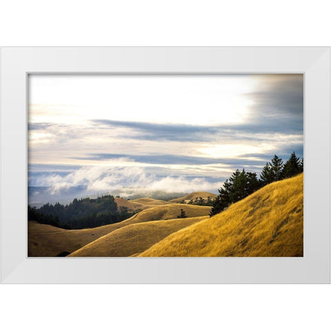 By Mass Form and Time White Modern Wood Framed Art Print by Rogers, Eunika