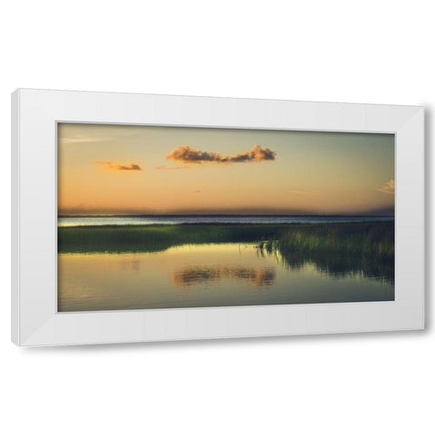 Of Love and Solitude White Modern Wood Framed Art Print by Rogers, Eunika