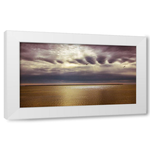 To Face This Day White Modern Wood Framed Art Print by Rogers, Eunika