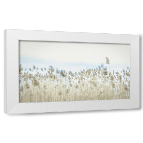 Weaving Through Earth and Sky White Modern Wood Framed Art Print by Rogers, Eunika