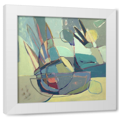 Three Easy Steps White Modern Wood Framed Art Print by Rufo, Caroline