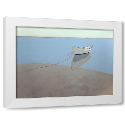 White Dory White Modern Wood Framed Art Print by Rufo, John