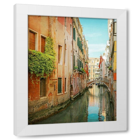 Vintage Inspired Venice White Modern Wood Framed Art Print by Ryan, Brooke T.